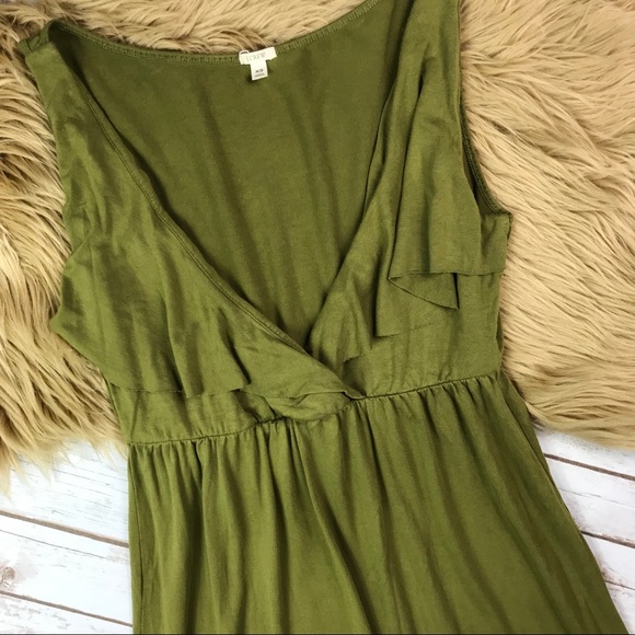 J Crew Dressy Jersey Ruffle Dress - Picture 3 of 8